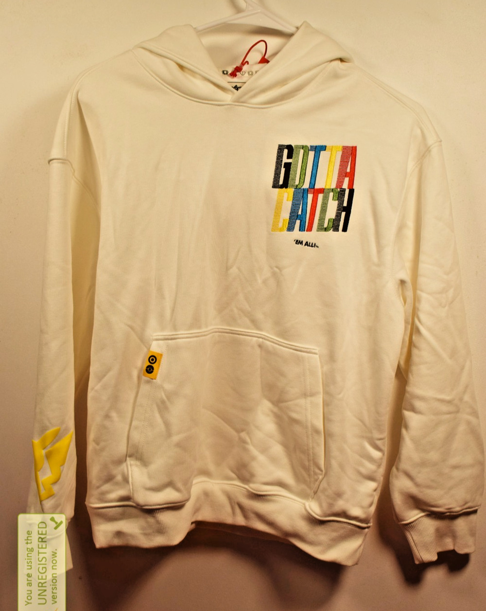 Pokémon Kids' Hooded Sweatshirt Cream Large